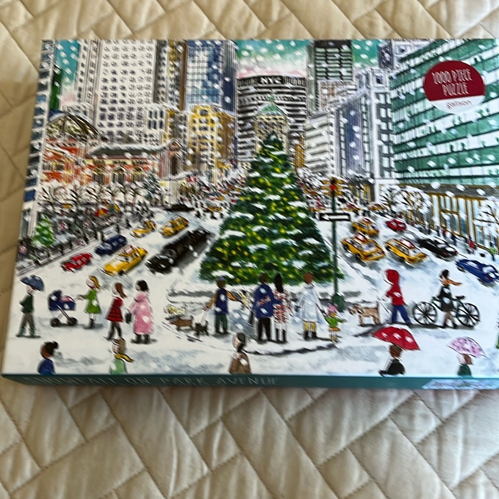 Snowfall on park Ave 1000 piece puzzle